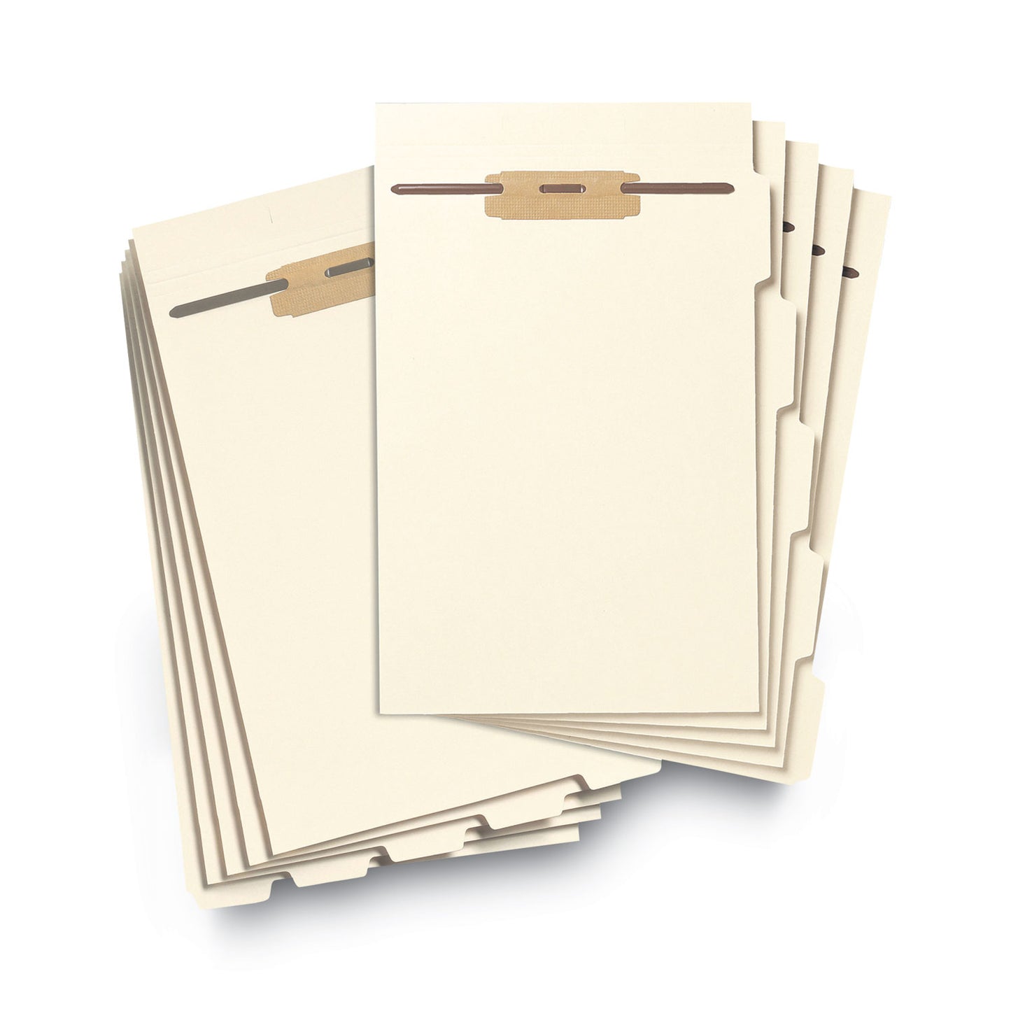 Smead Stackable Folder Dividers with Fasteners, 1/5-Cut Bottom Tab, 1 Fastener, Legal Size, Manila, 4 Dividers/Set, 50 Sets (35650)