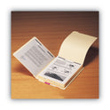 Smead Stackable Folder Dividers with Fasteners, 1/5-Cut Bottom Tab, 1 Fastener, Letter Size, Manila, 4 Dividers/Set, 50 Sets (35600)