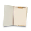 Smead Stackable Folder Dividers with Fasteners, 1/5-Cut Bottom Tab, 1 Fastener, Legal Size, Manila, 4 Dividers/Set, 50 Sets (35650)