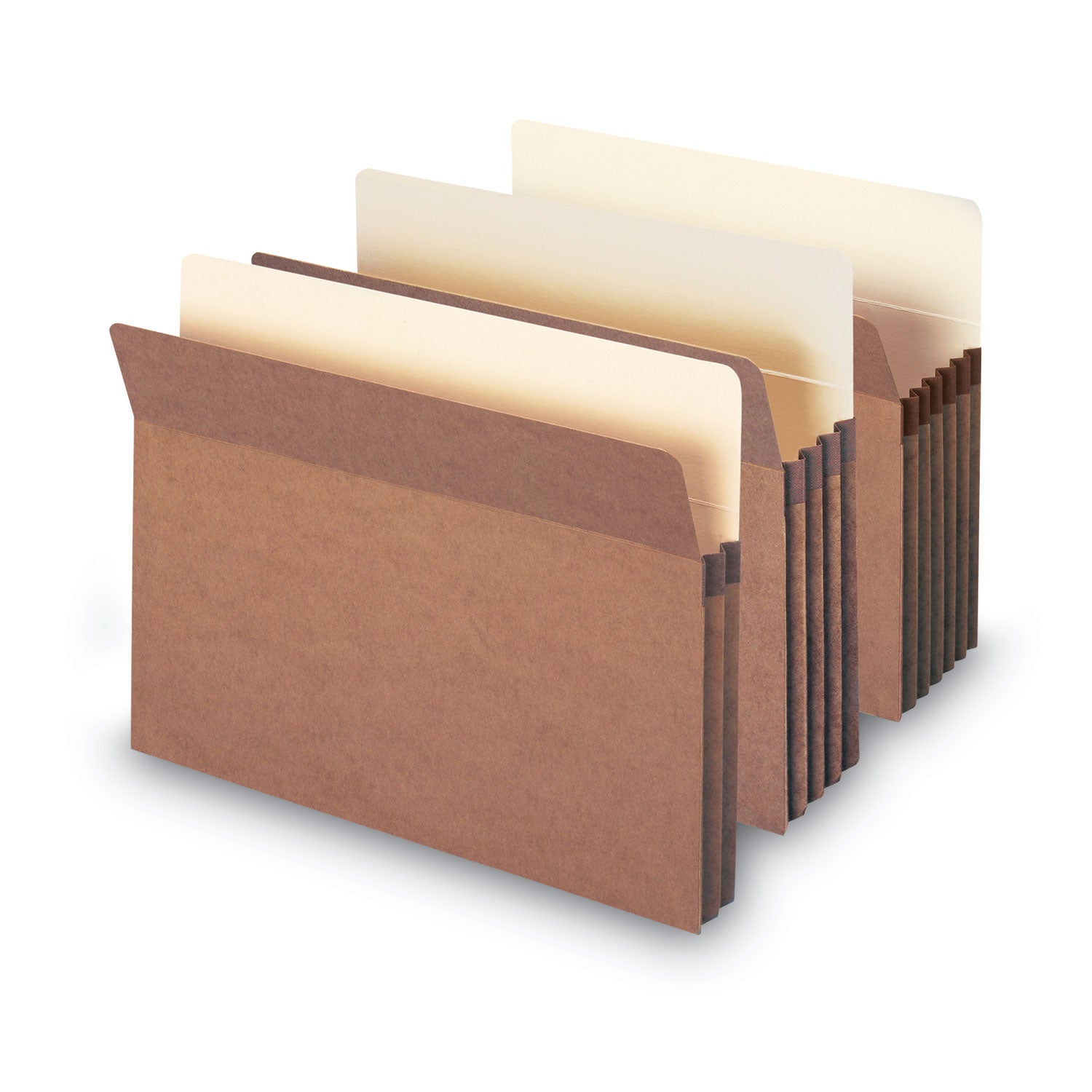 Smead Redrope Drop Front File Pockets, 1.75" Expansion, Letter Size, Redrope, 50/Box (73800)