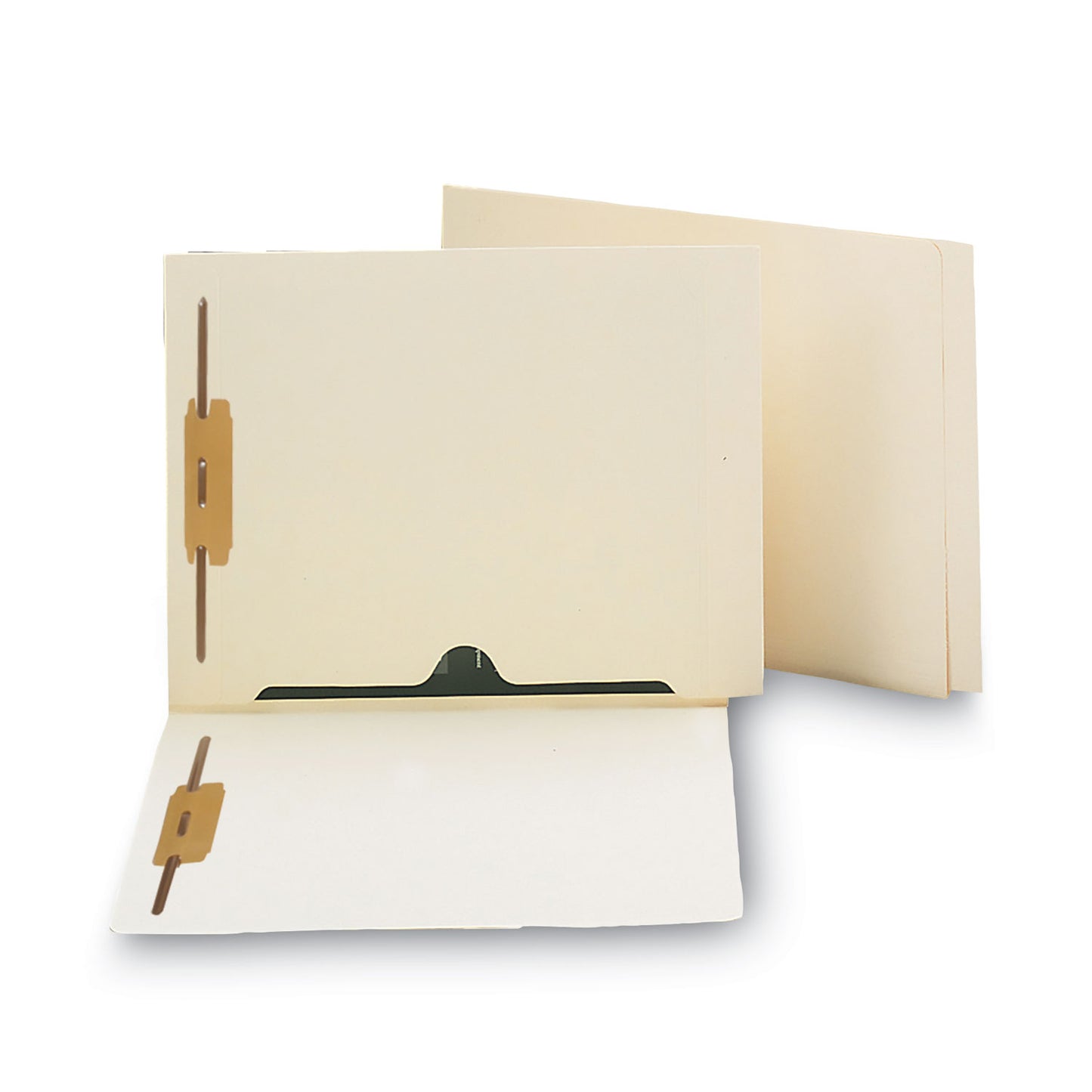Smead Heavyweight End Tab Fastener Folders, Interior Back-Cover Pocket, 0.75" Expansion, 2 Fasteners, Letter Size, Manila, 50/Box (34101)
