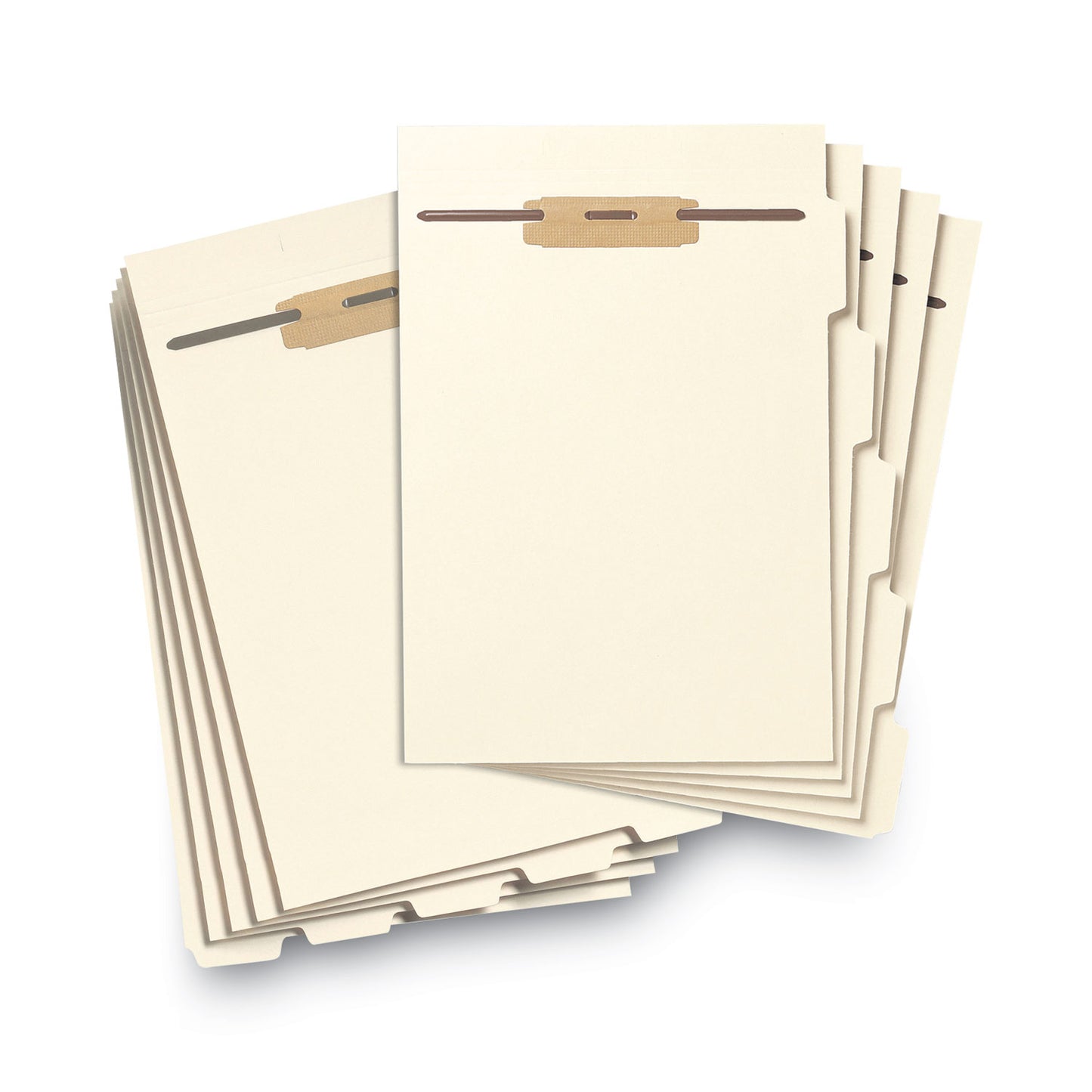 Smead Stackable Folder Dividers with Fasteners, 1/5-Cut Bottom Tab, 1 Fastener, Letter Size, Manila, 4 Dividers/Set, 50 Sets (35600)