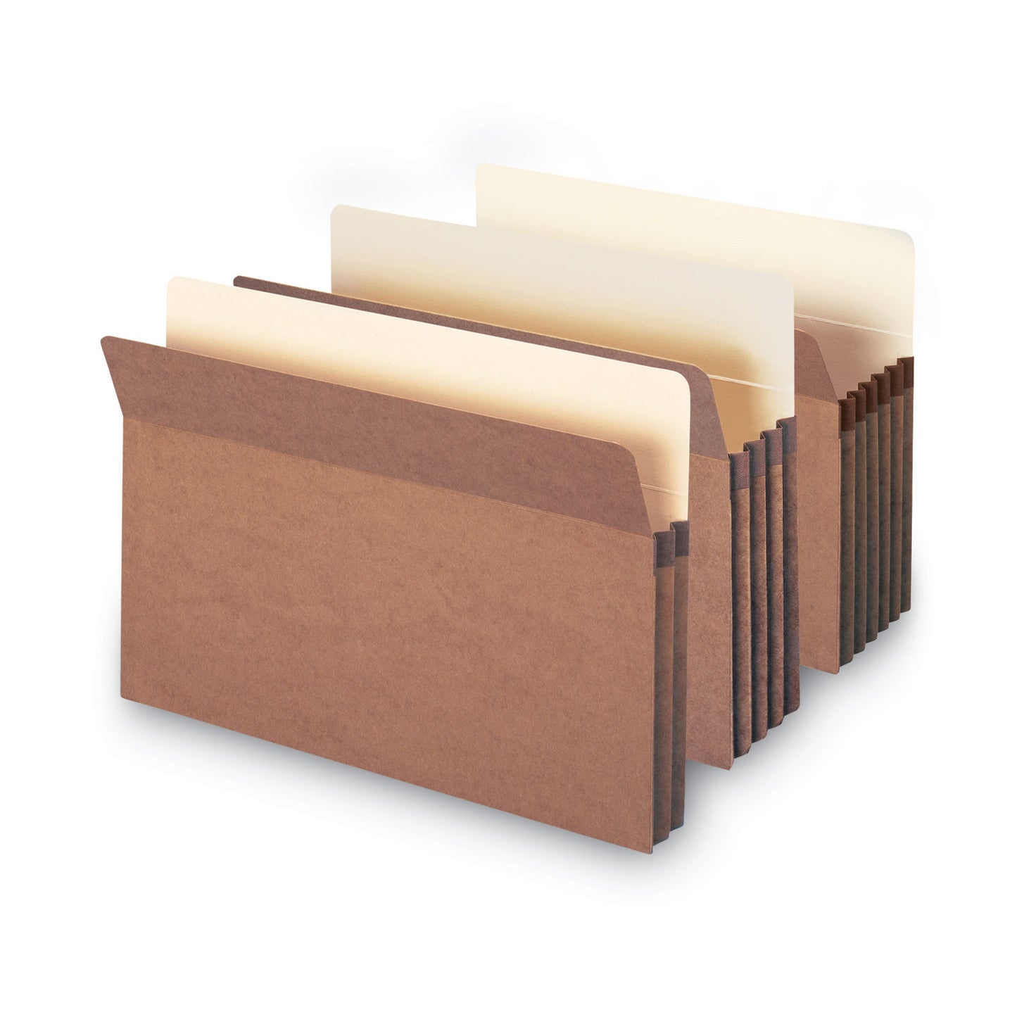 Smead Redrope Drop Front File Pockets, 1.75" Expansion, Legal Size, Redrope, 25/Box (74214)