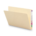 Smead Extended End Tab Manila Folders, Straight Tabs, Letter Size, 0.75" Expansion, Manila, 100/Box (24250)