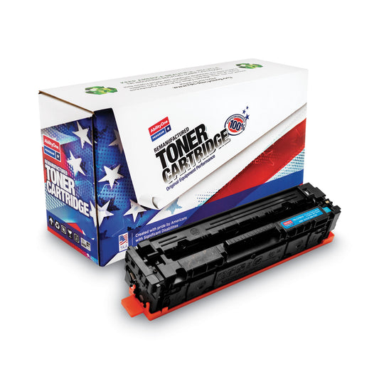 AbilityOne 7510016941791 Remanufactured CF401X (201X) High-Yield Toner, 2,300 Page-Yield, Cyan