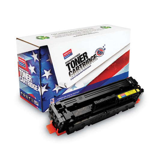 AbilityOne 7510016942426 Remanufactured CF412X (410X) High-Yield Toner, 5,000 Page-Yield, Yellow