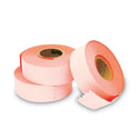 Garvey Two-Line Pricemarker Labels, 0.44 x 0.81, Fluorescent Red, 1,000/Roll, 3 Rolls/Box (090951)