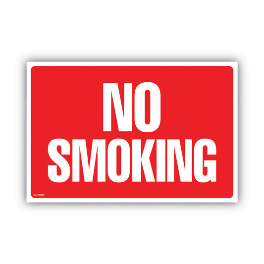 COSCO Two-Sided Signs, No Smoking/No Fumar, 8 x 12, Red (098068)