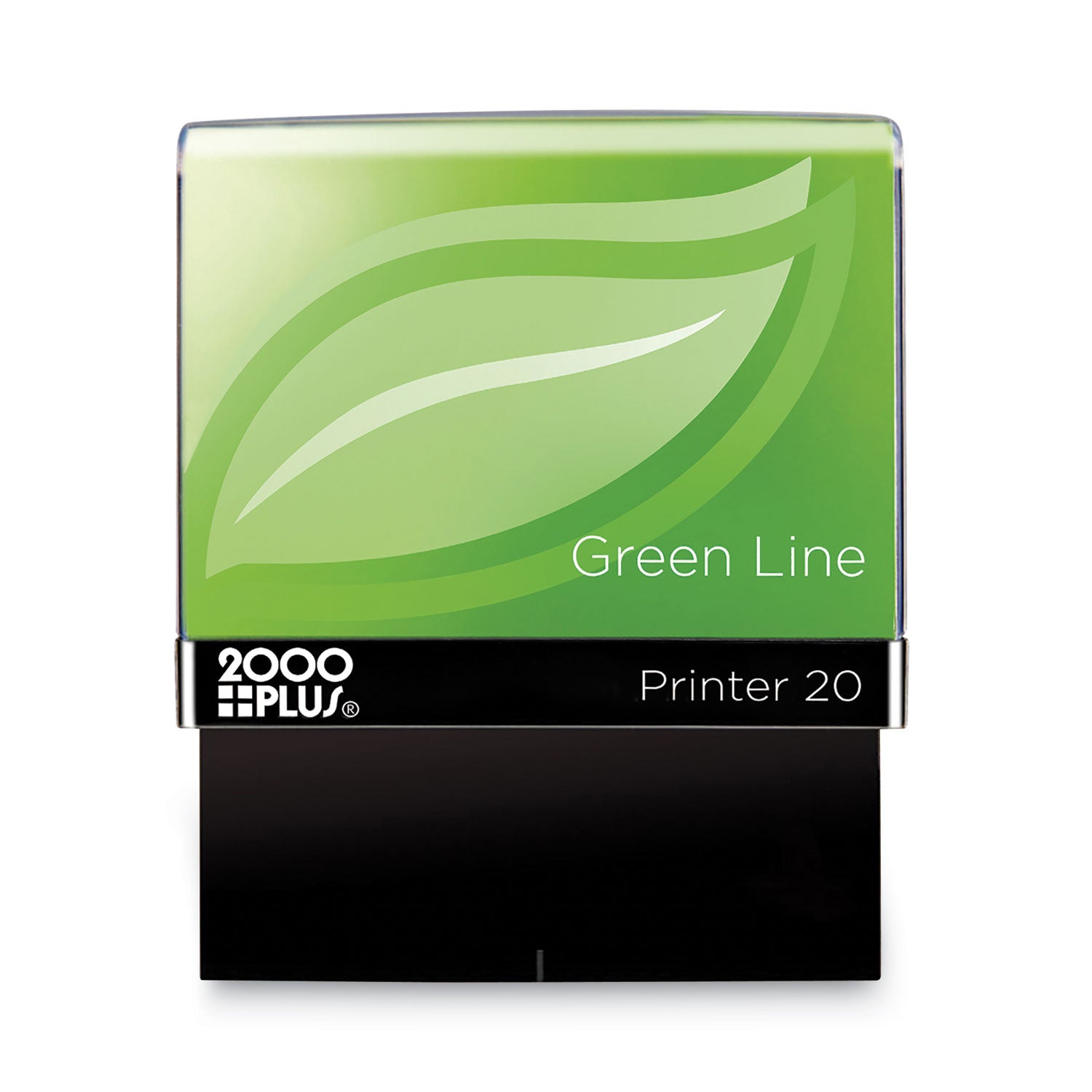 2000 PLUS Green Line Message Stamp, Faxed, 1.5 x 0.56, Red (098369)