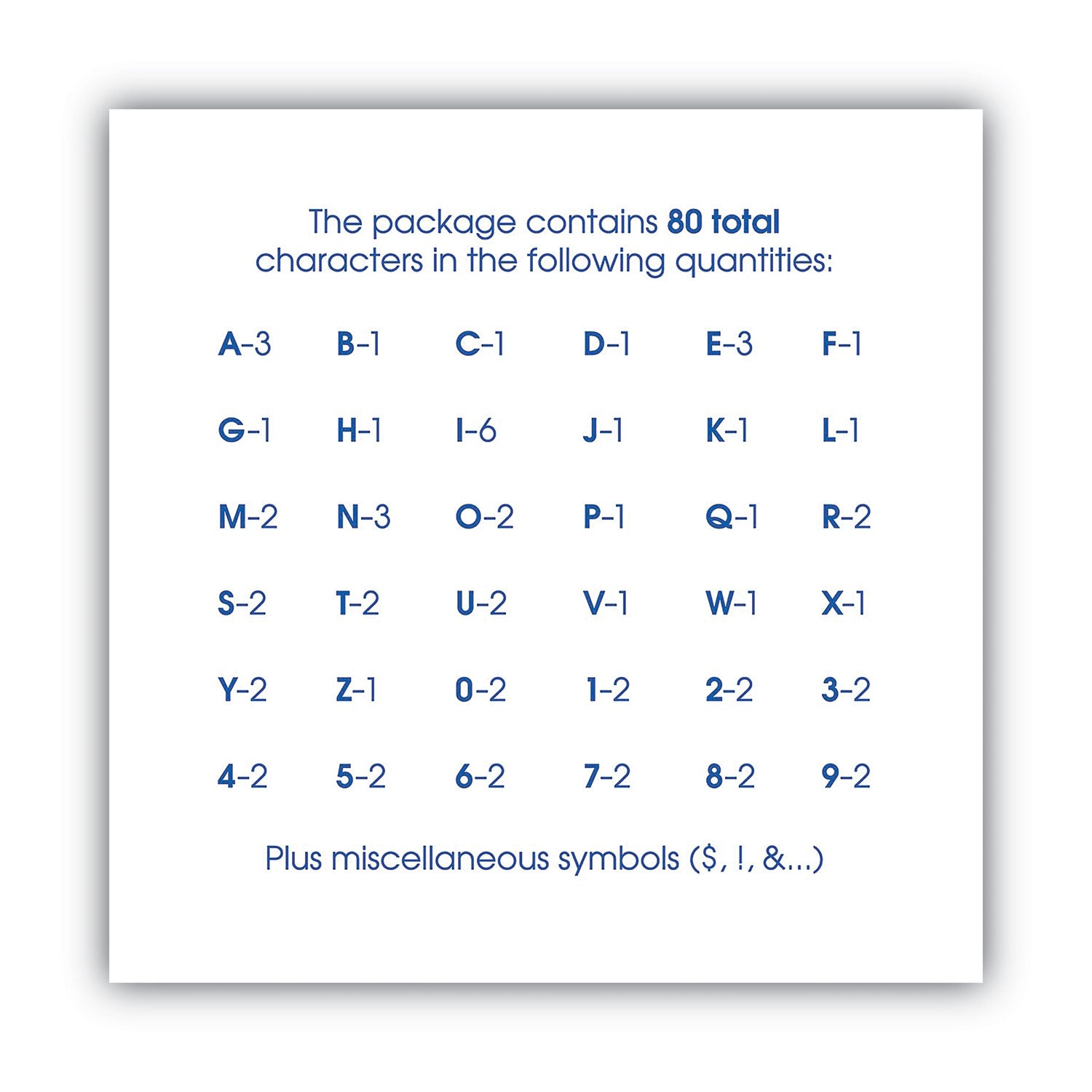 COSCO Letters, Numbers and Symbols, Self Adhesive, Black, 3"h, 64 Characters (098132)