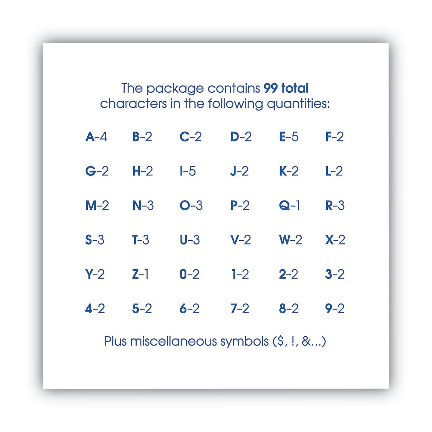 COSCO Letters, Numbers and Symbols, Self Adhesive, Black, 2"h, 84 Characters (098131)