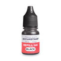 COSCO ACCU-STAMP Gel Ink Refill, 0.35 oz Bottle, Black (090684)
