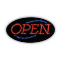 COSCO LED OPEN Sign, 10.5 x 20.13, Red and Blue Graphics (098099)