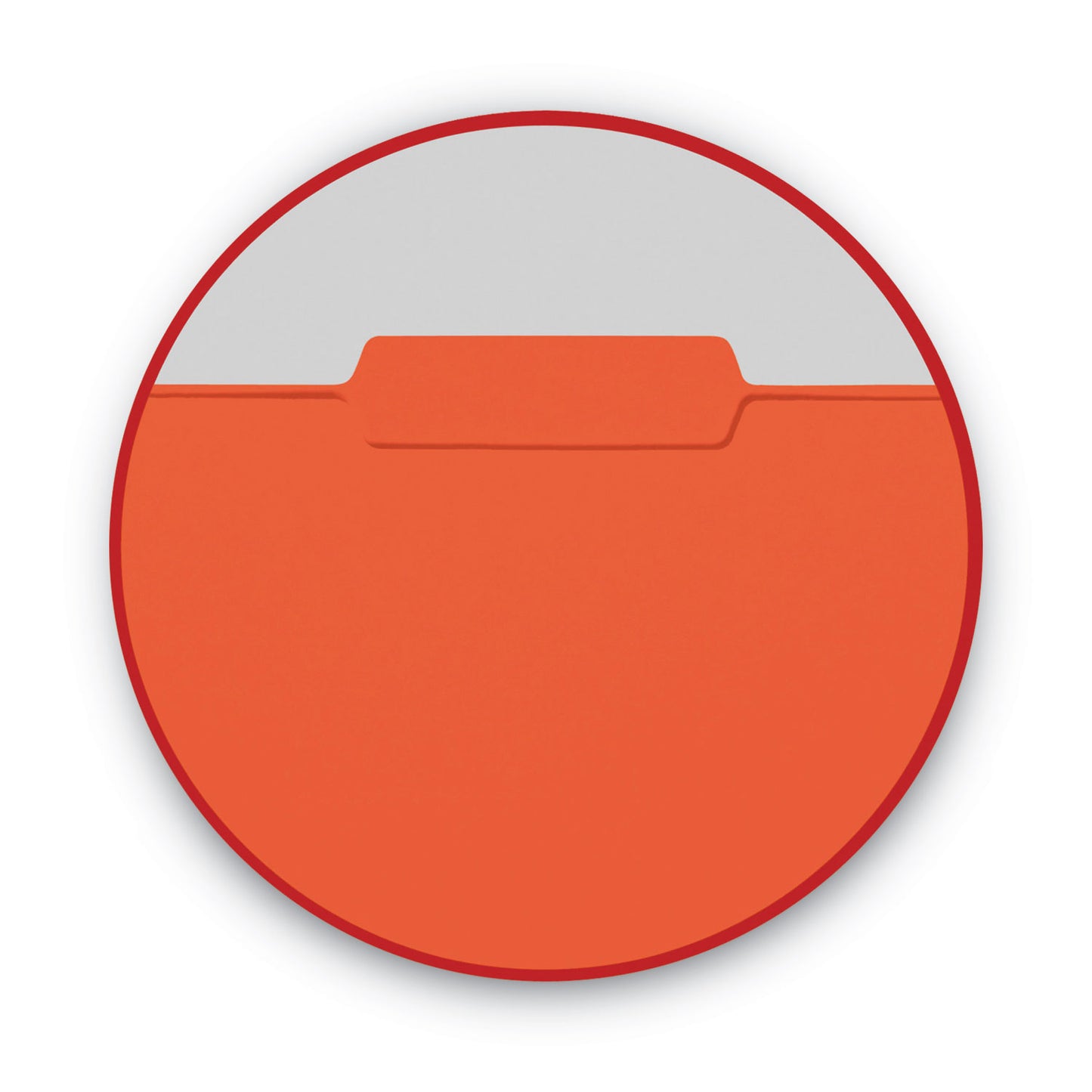 Smead Interior File Folders, 1/3-Cut Tabs: Assorted, Letter Size, 0.75" Expansion, Orange, 100/Box (10259)