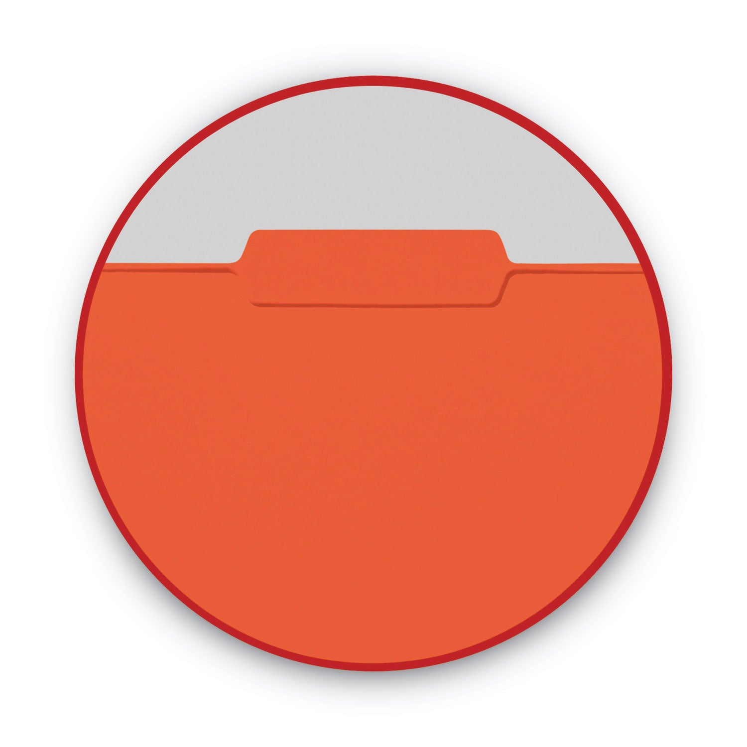 Smead Interior File Folders, 1/3-Cut Tabs: Assorted, Letter Size, 0.75" Expansion, Orange, 100/Box (10259)