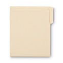 Smead Heavyweight Manila End Tab Folders, 9" High Front, 1/3-Cut Tabs: Assorted, Letter, 0.75" Expansion, Manila, 100/Box (24134)
