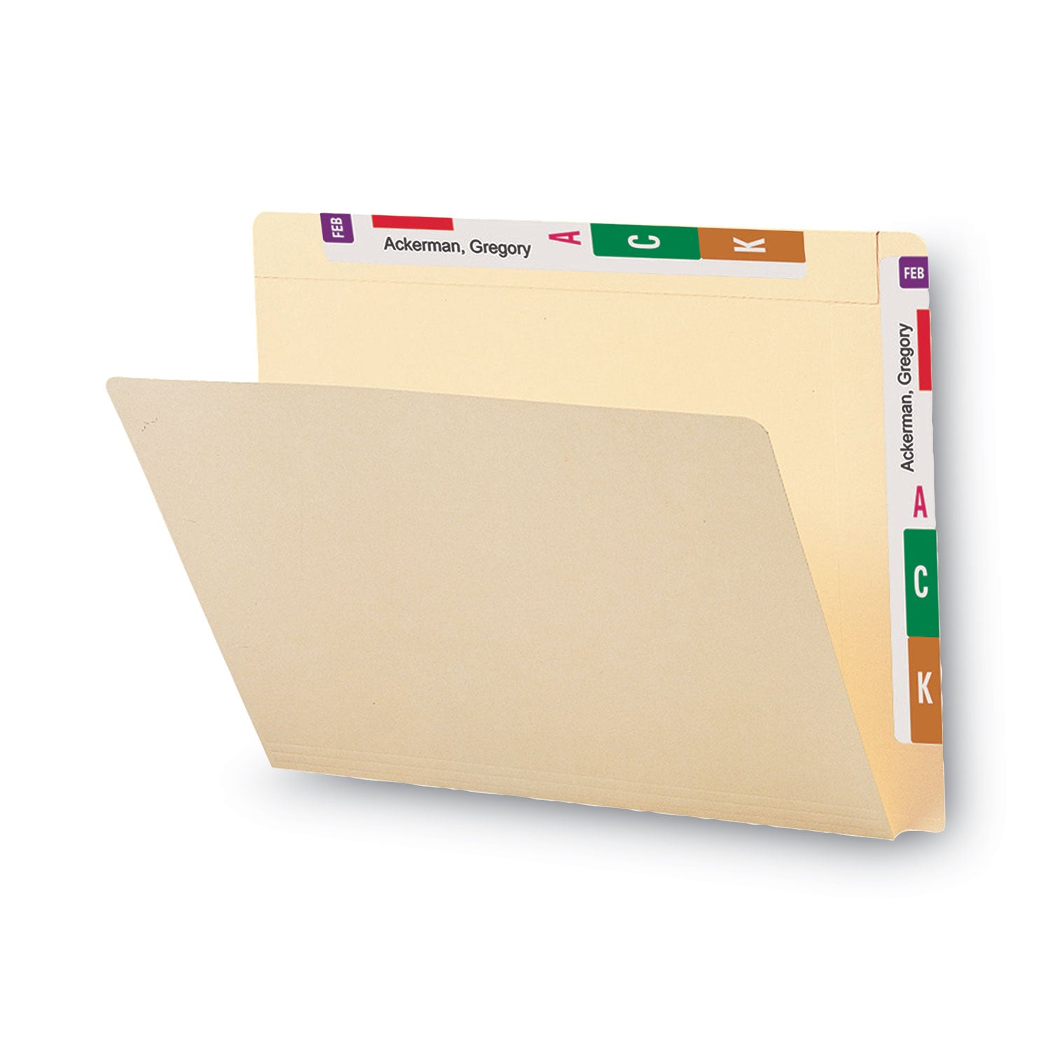 Smead Heavyweight Manila End Tab Conversion File Folders, Straight Tabs, Letter Size, 0.75" Expansion, Manila, 100/Box (24190)