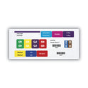 Smead Color-Coded Smartstrip Refill Label Forms, Inkjet Printer, Assorted, 1.5 x 7.5, White, 250/Pack (66006)