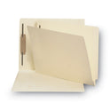 Smead End Tab Fastener Folders with Reinforced Straight Tabs, 14-pt Manila, 1 Fastener, Letter Size, Manila Exterior, 50/Box (34210)