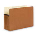 Smead Redrope Drop Front File Pockets, 5.25" Expansion, Legal Size, Redrope, 10/Box (74234)