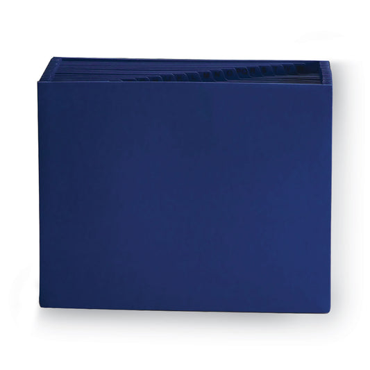 Smead Heavy-Duty Indexed Expanding Open Top Color Files, 21 Sections, 1/21-Cut Tabs, Letter Size, Navy Blue (70720)