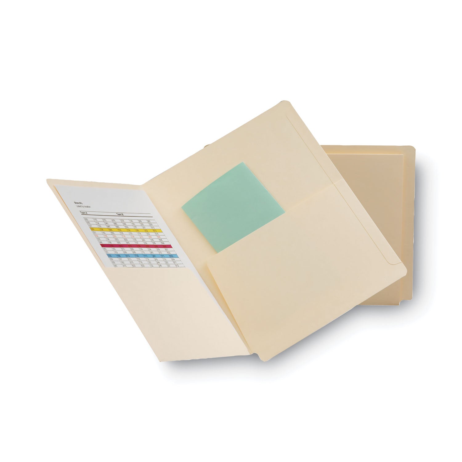 Smead Heavyweight Manila End Tab Pocket Folders, Interior Front/Back Panel Pockets, Straight Tabs, Letter Size, 11pt Manila, 25/Box (24117)