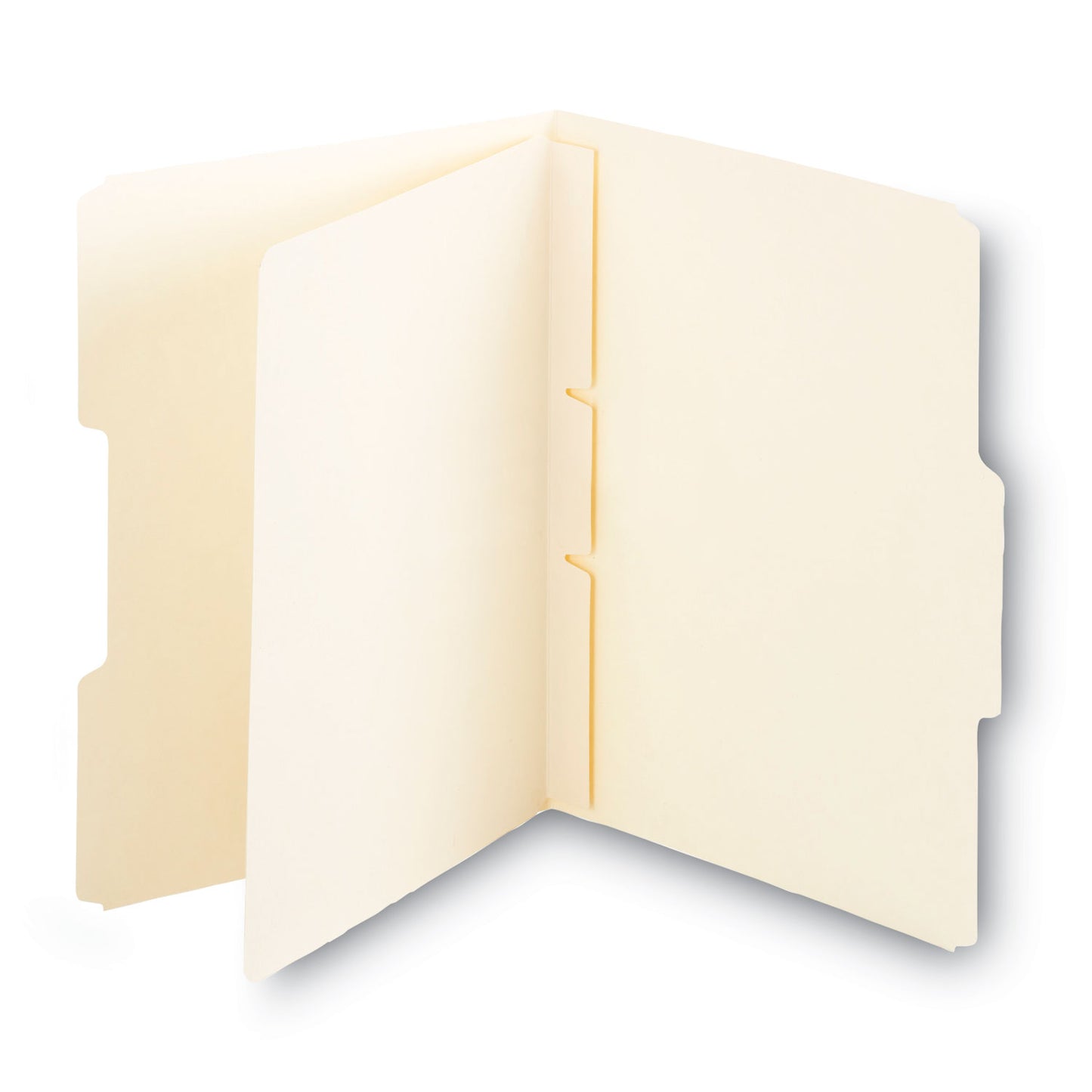 Smead Self-Adhesive Folder Dividers for Top/End Tab Folders, Prepunched for Fasteners, 1 Fastener, Letter Size, Manila, 100/Box (68021)