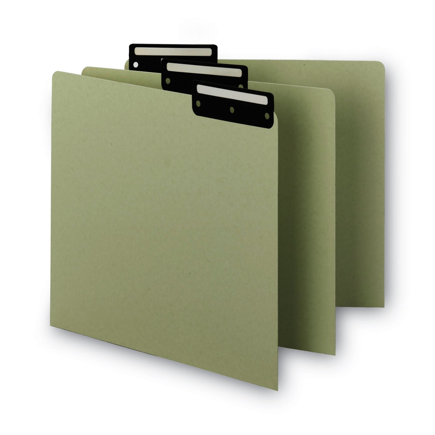 Smead Recycled Blank Top Tab File Guides, 1/3-Cut Top Tab, Blank, 8.5 x 11, Green, 50/Box (50534)