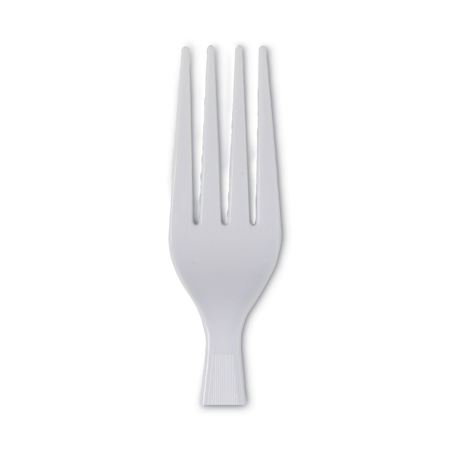 Dixie Plastic Cutlery, Heavyweight Forks, White, 100/Box (FH207)