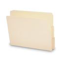 Smead Heavyweight Manila End Tab Folders, 9" High Front, 1/3-Cut Tabs: Assorted, Letter, 0.75" Expansion, Manila, 100/Box (24134)