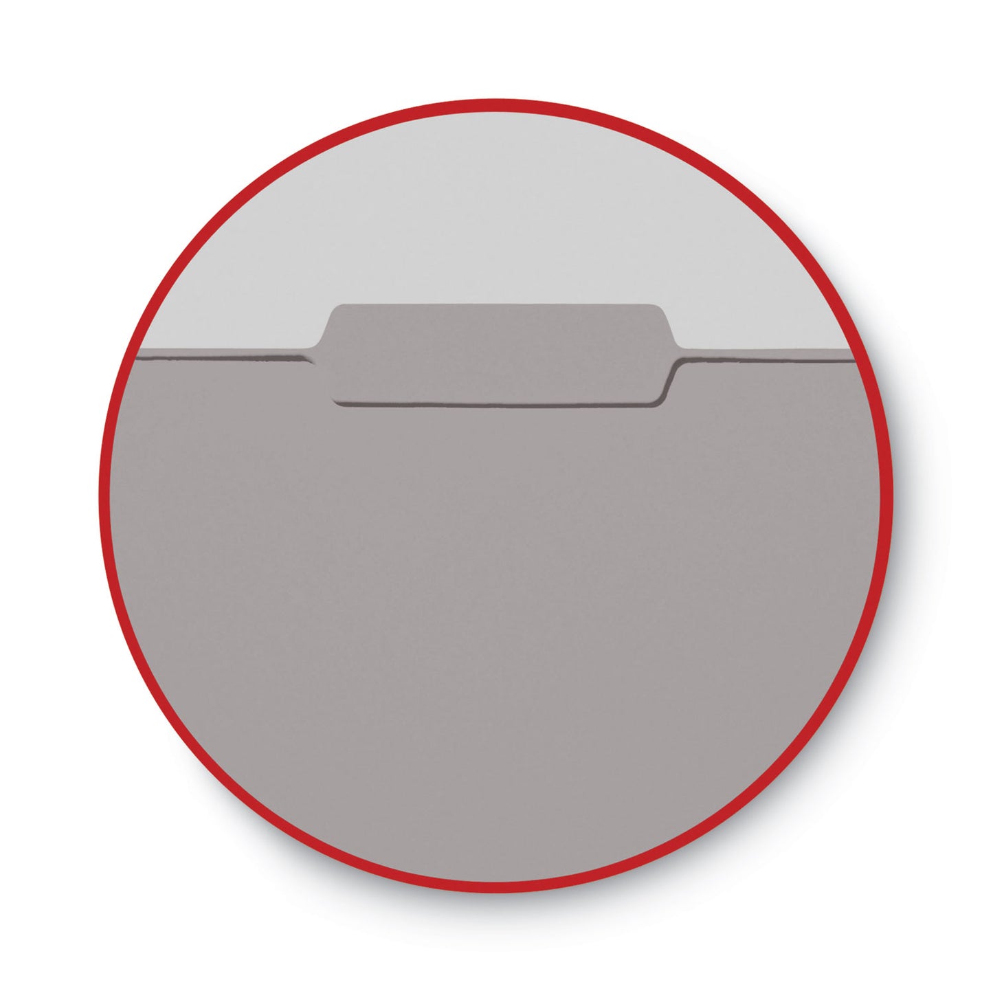 Smead Interior File Folders, 1/3-Cut Tabs: Assorted, Letter Size, 0.75" Expansion, Gray, 100/Box (10251)