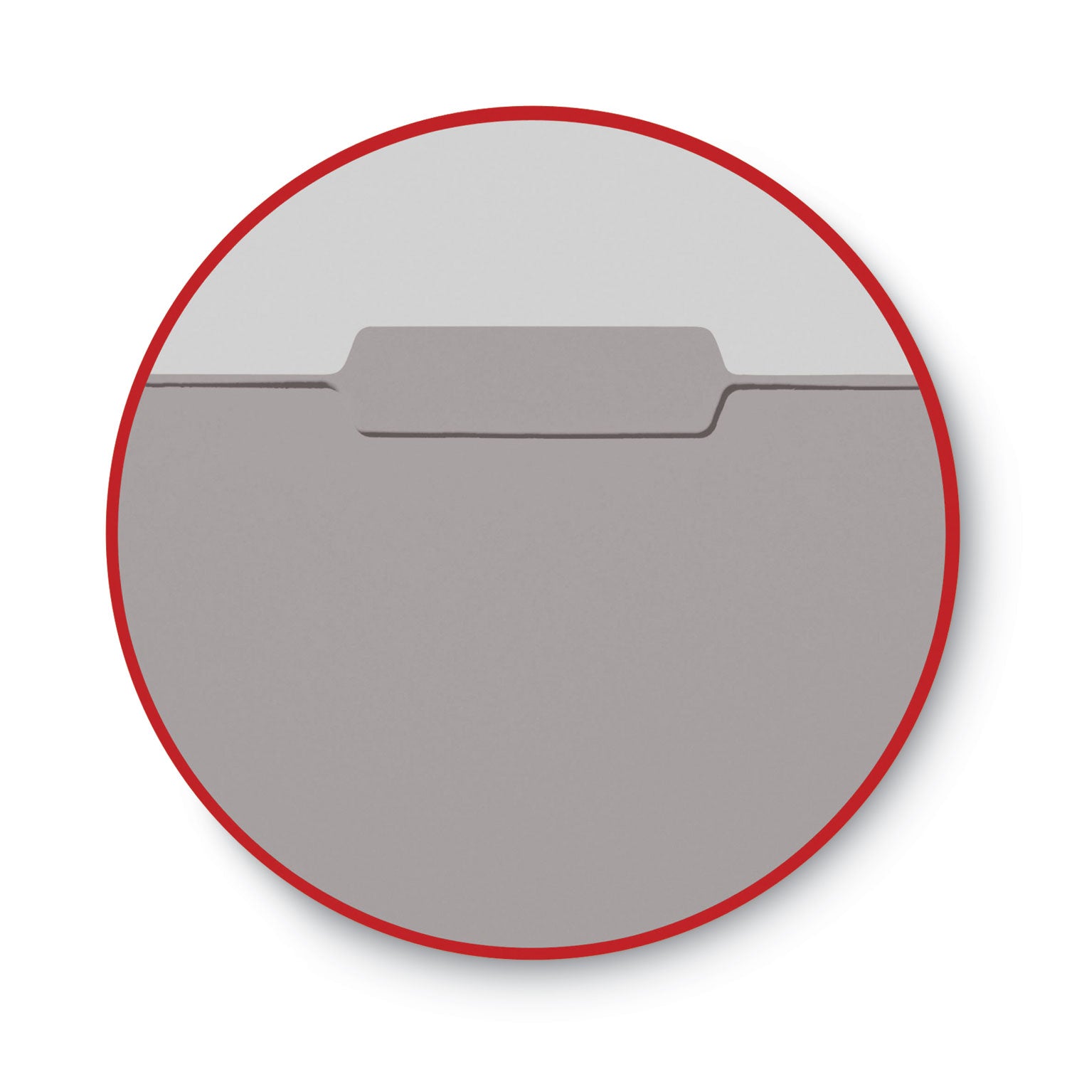 Smead Interior File Folders, 1/3-Cut Tabs: Assorted, Letter Size, 0.75" Expansion, Gray, 100/Box (10251)