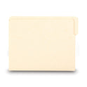 Smead Heavyweight Manila End Tab Folders, 9" High Front, 1/3-Cut Tabs: Assorted, Letter, 0.75" Expansion, Manila, 100/Box (24134)