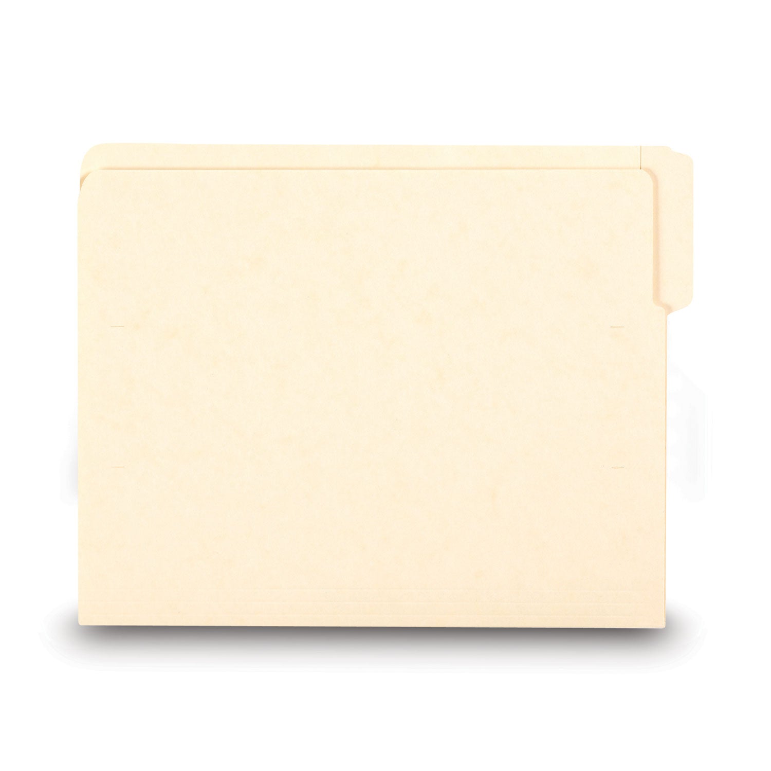 Smead Heavyweight Manila End Tab Folders, 9" High Front, 1/3-Cut Tabs: Assorted, Letter, 0.75" Expansion, Manila, 100/Box (24134)