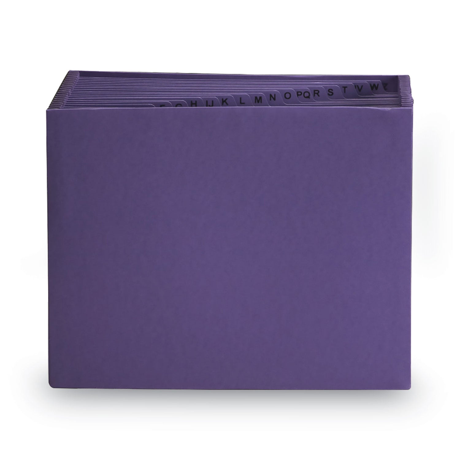 Smead Heavy-Duty Indexed Expanding Open Top Color Files, 21 Sections, 1/21-Cut Tabs, Letter Size, Purple (70721)