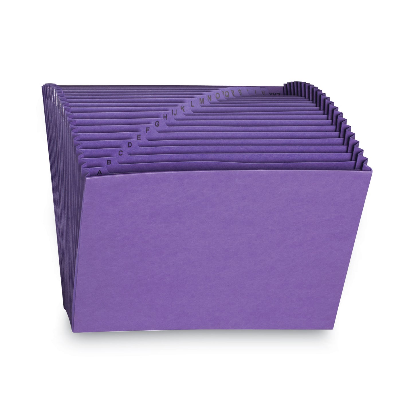 Smead Heavy-Duty Indexed Expanding Open Top Color Files, 21 Sections, 1/21-Cut Tabs, Letter Size, Purple (70721)