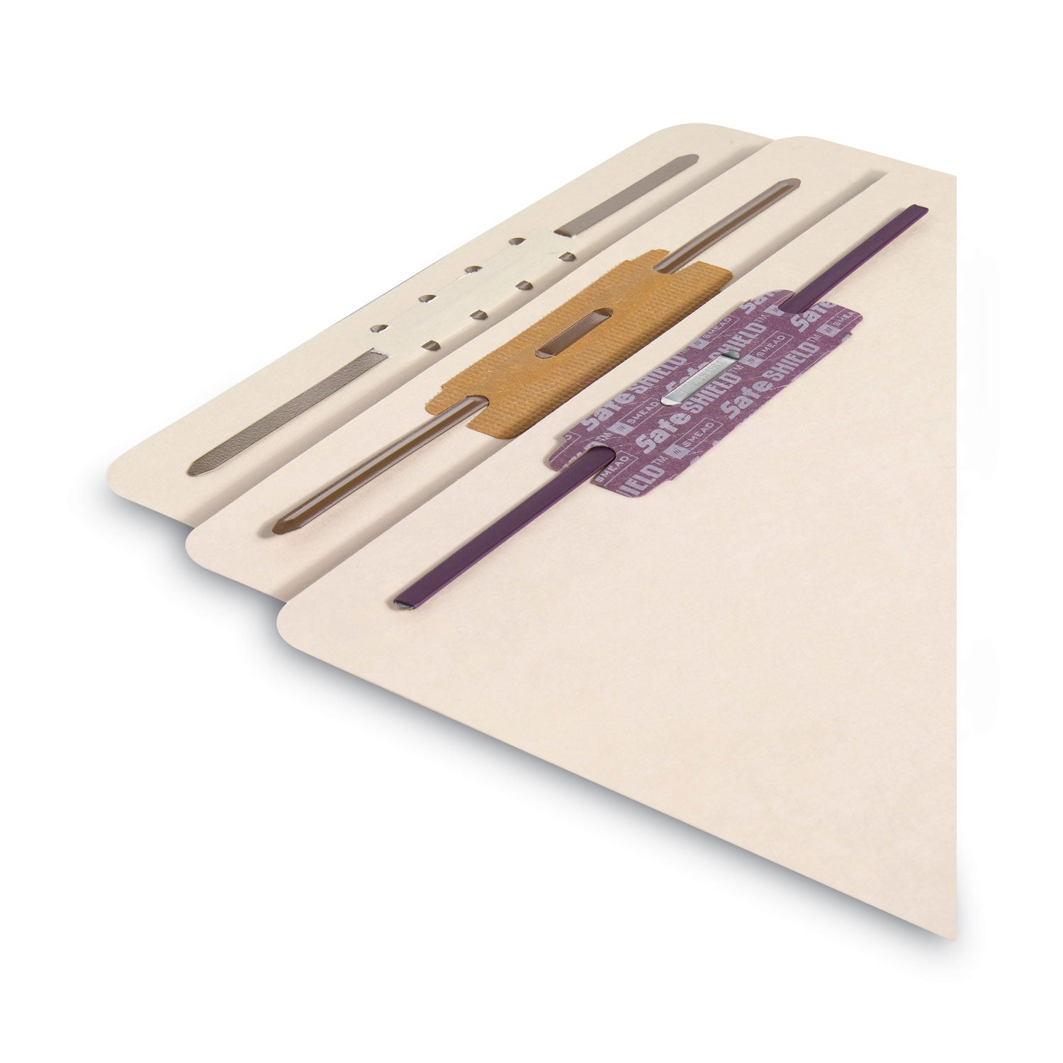 Smead File Backs with 2" Capacity Prong Fasteners, 1 Divider, 1 Fastener, Letter Size, Manila, 100/Box (35511)
