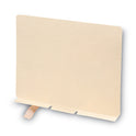 Smead Self-Adhesive Folder Dividers for Top/End Tab Folders, Prepunched for Fasteners, 1 Fastener, Letter Size, Manila, 100/Box (68021)