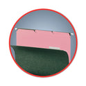 Smead Interior File Folders, 1/3-Cut Tabs: Assorted, Letter Size, 0.75" Expansion, Pink, 100/Box (10263)