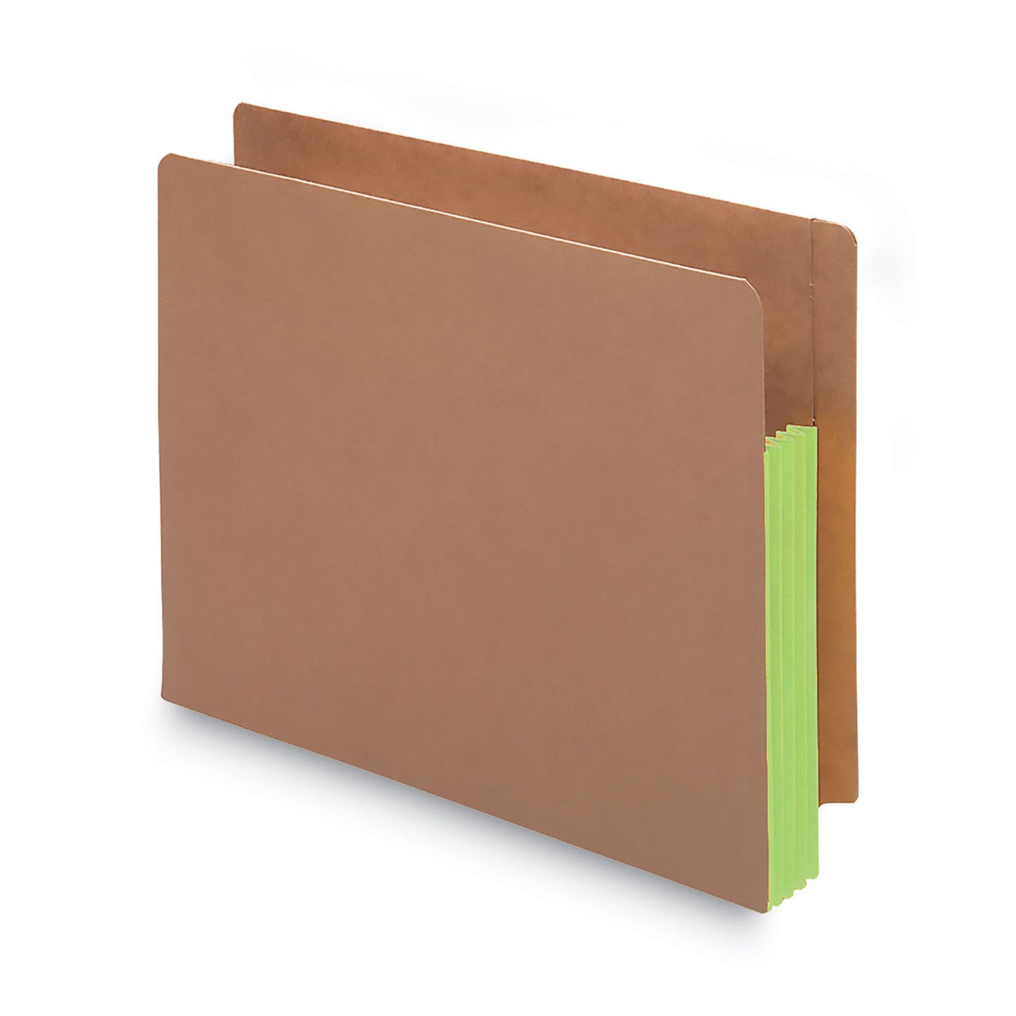 Smead Redrope Drop-Front End Tab File Pockets, Fully Lined 6.5" High Gussets, 3.5" Expansion, Letter Size, Redrope/Green, 10/Box (73680)