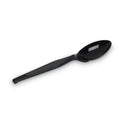 Dixie Plastic Cutlery, Heavy Mediumweight Teaspoons, Black, 1,000/Carton (TM507CT)