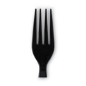 Dixie Individually Wrapped Heavyweight Forks, Polystyrene, Black, 1,000/Carton (FH53C7)