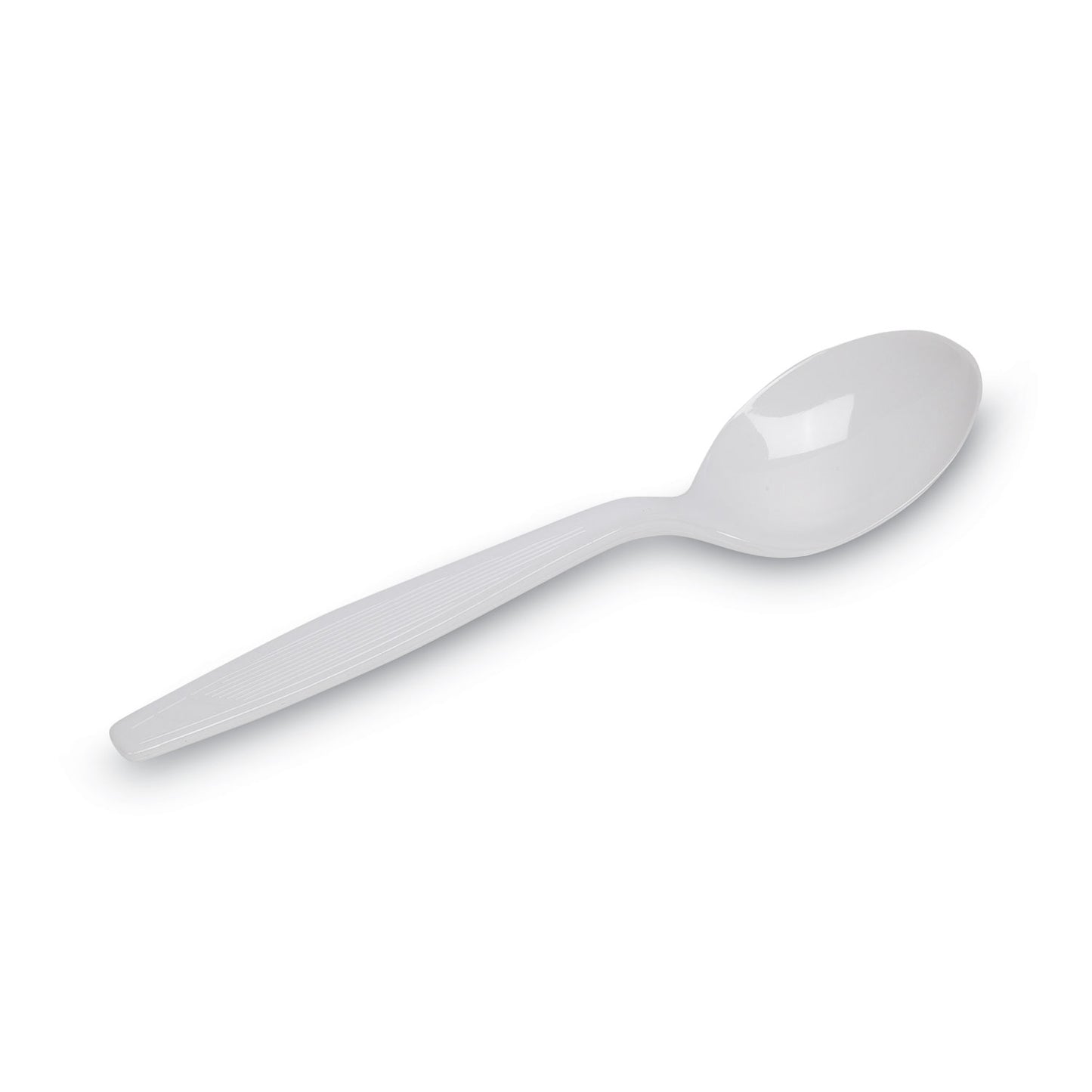 Dixie Plastic Cutlery, Heavyweight Soup Spoons, White, 1,000/Carton (SH207CT)