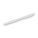 Dixie Plastic Cutlery, Heavyweight Knives, White, 1,000/Carton (KH217)