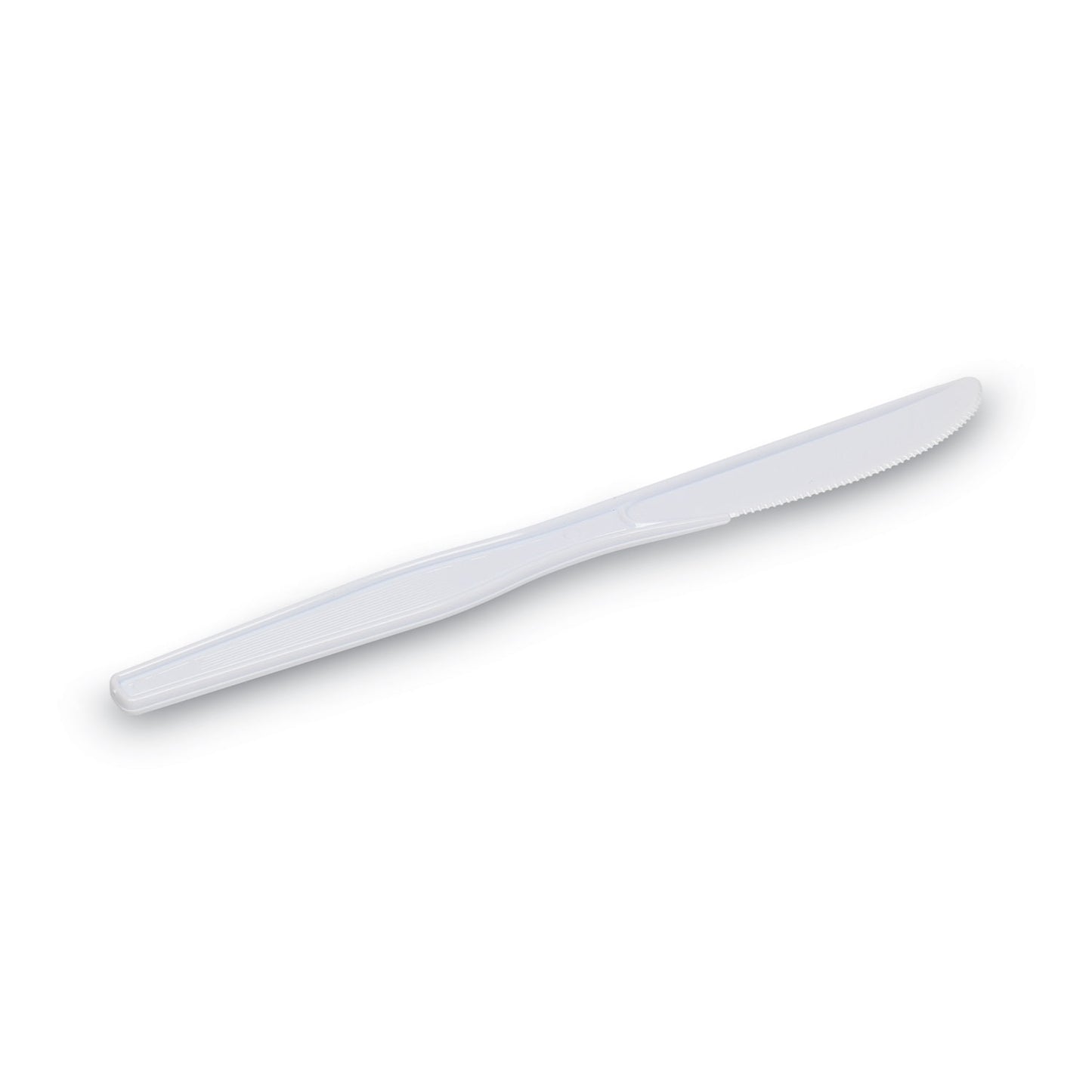 Dixie Plastic Cutlery, Heavyweight Knives, White, 1,000/Carton (KH217)