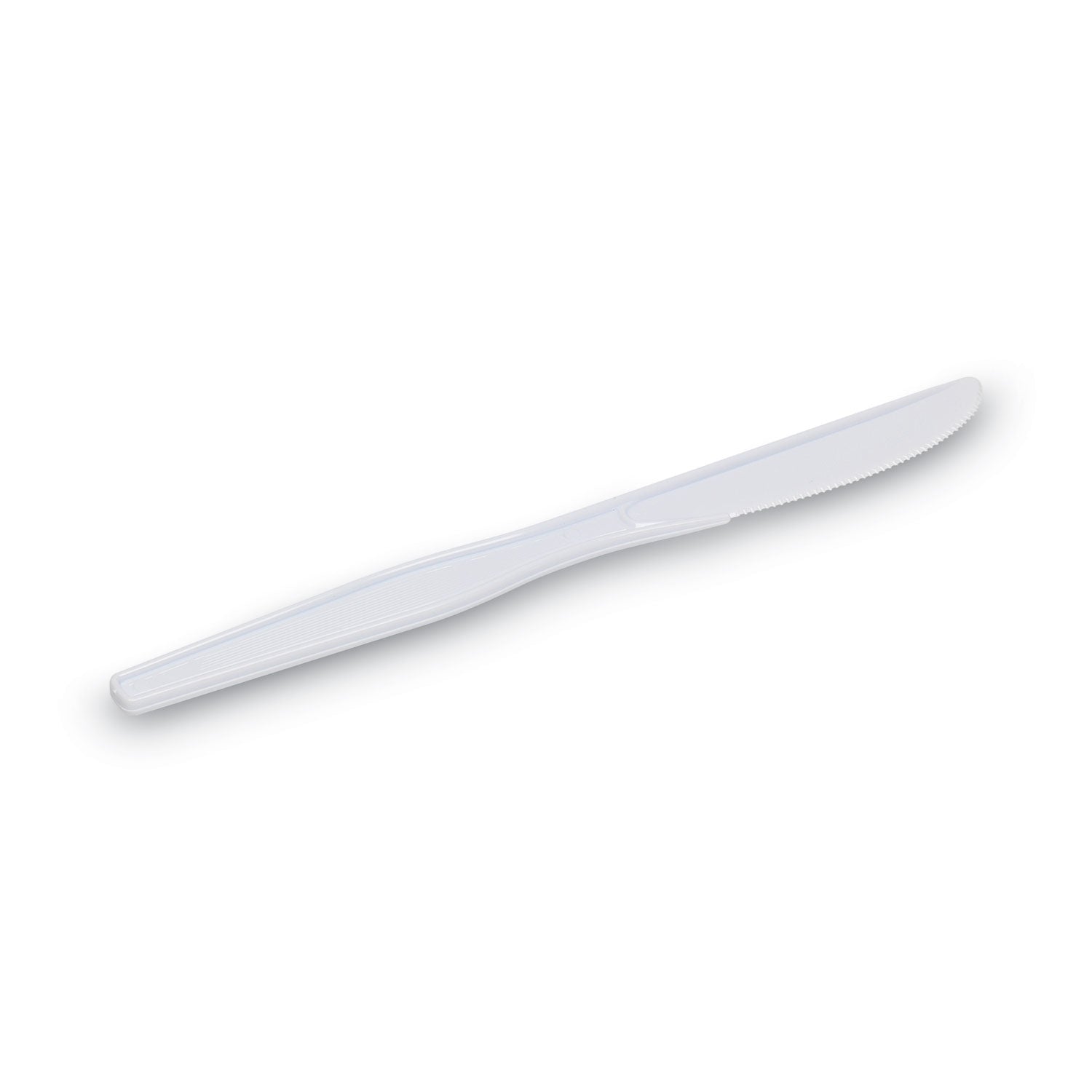 Dixie Plastic Cutlery, Heavyweight Knives, White, 1,000/Carton (KH217)