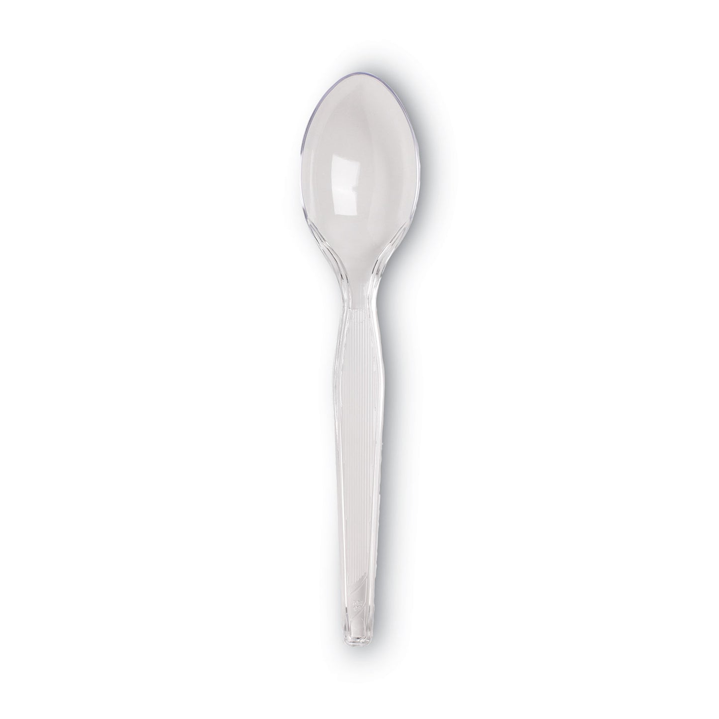 Dixie Plastic Cutlery, Heavyweight Teaspoon, Crystal Clear, 6", 1,000/Carton (TH017)