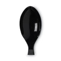 Dixie Plastic Cutlery, Heavy Mediumweight Teaspoons, Black, 1,000/Carton (TM517)