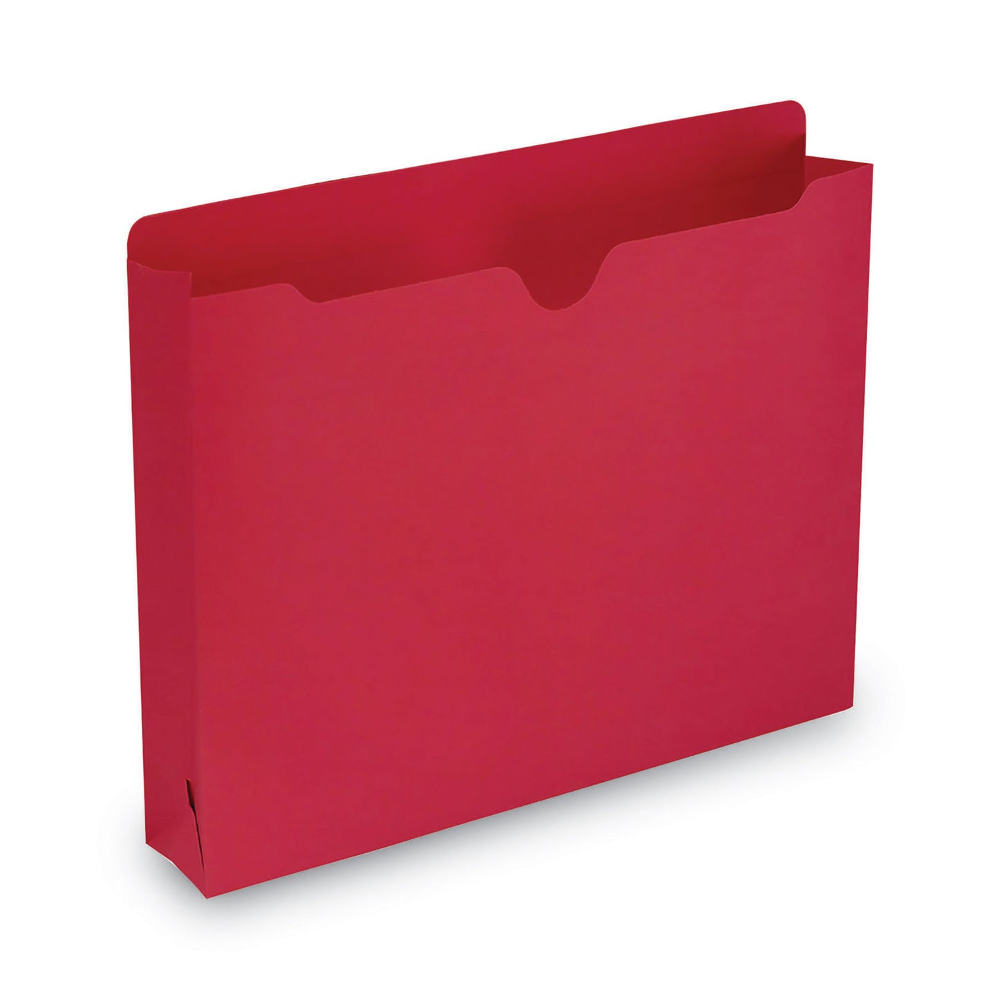 Smead Colored File Jackets with Reinforced Double-Ply Tab, Straight Tab, Letter Size, Red, 50/Box (75569)