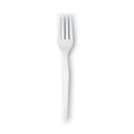 Dixie Plastic Cutlery, Heavyweight Forks, White, 1,000/Carton (FH217)